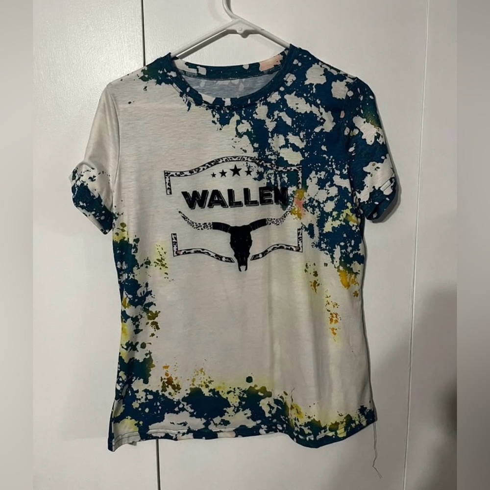 Morgan Wallen Splatter Print T-Shirt
